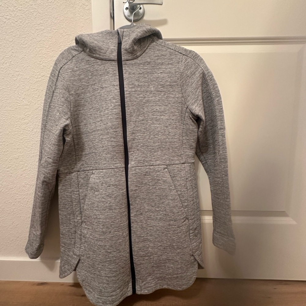 lululemon athletica Kids Heather Gray Hooded Coat